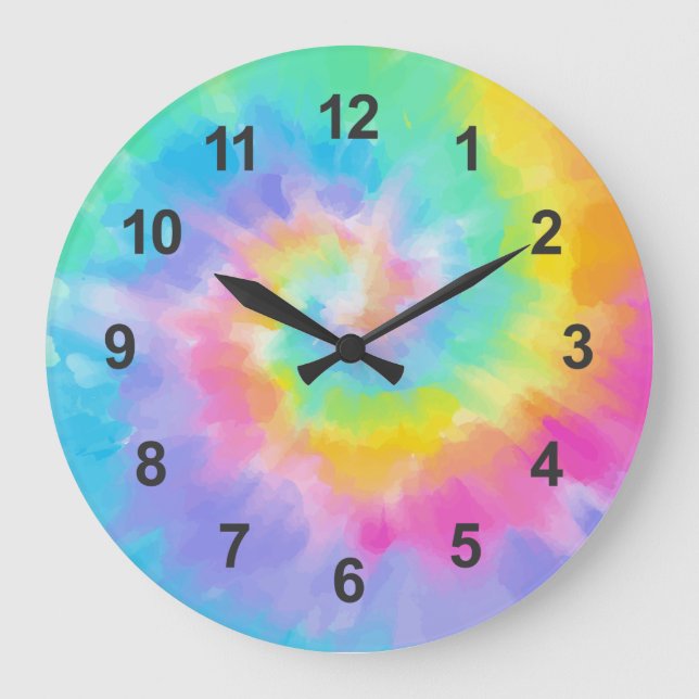 Grande Horloge Ronde Teinture de jonction aquarelle (Recto)