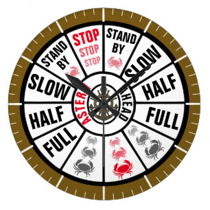 Grande Horloge Ronde Télégraphe nautique de bateau traditionnel