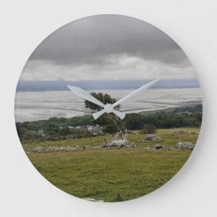 Grande Horloge Ronde Tempête À L'Horloge De La Baie