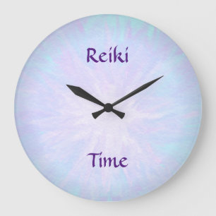 Grande Horloge Ronde Temps bleu