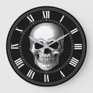Grande Horloge Ronde Temps de crâne