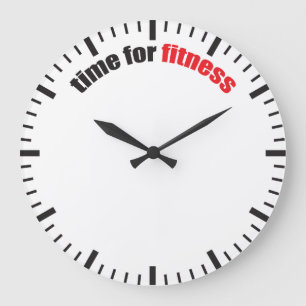 Grande Horloge Ronde Temps De Fitness - Motivation Gym