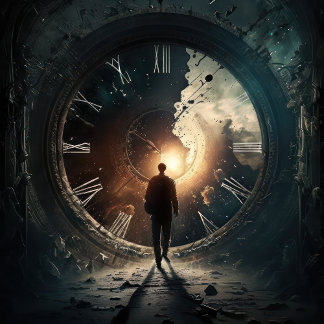 Grande Horloge Ronde Temps..>Effondré