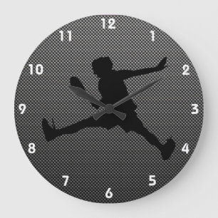 Grande Horloge Ronde Tennis à l'air de fibre carbone