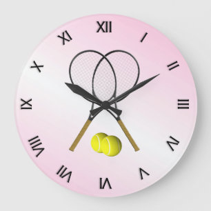 Grande Horloge Ronde Tennis double rose