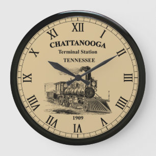 Grande Horloge Ronde Terminal de Chattanooga Tennessee ~ 