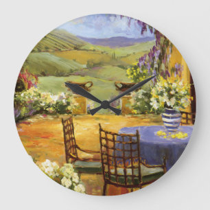 Grande Horloge Ronde Terrasse de campagne