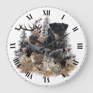 Grande Horloge Ronde Tervueren allemand de chasse (Jagdterrier)