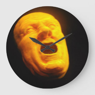 Grande Horloge Ronde tête orange
