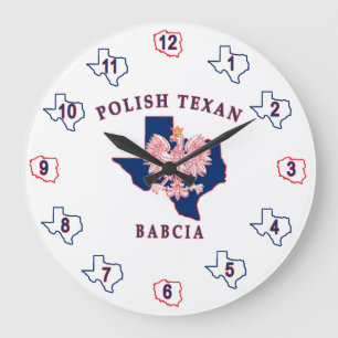 Grande Horloge Ronde Texan polonais Babcia