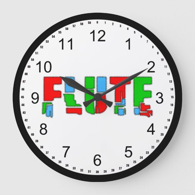 Grande Horloge Ronde Texte de la feuille de calcul (Recto)