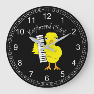 Grande Horloge Ronde Texte de sélection du clavier