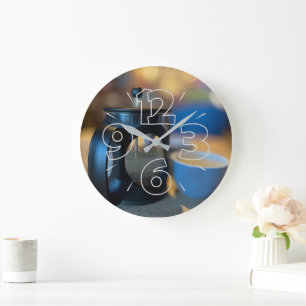 Grande Horloge Ronde Thé chaud