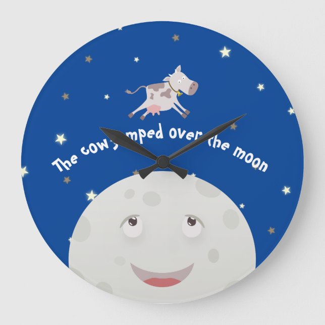Grande Horloge Ronde The cow jumped over the moon (Recto)