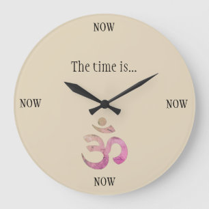 Grande Horloge Ronde The Time is Now Clock