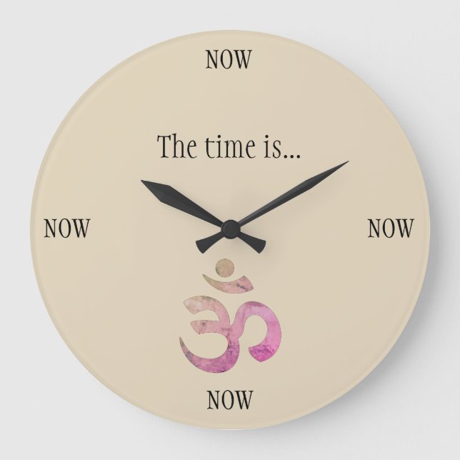 Grande Horloge Ronde The Time is Now Clock (Recto)