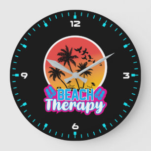 Grande Horloge Ronde Thérapie de plage-18920