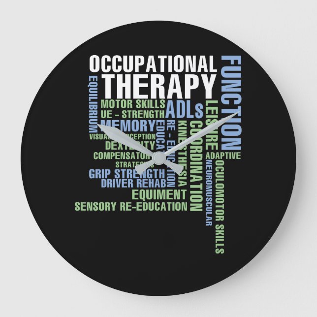 Grande Horloge Ronde Thérapies occupationnelles pour OT Month (Recto)