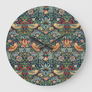 Grande Horloge Ronde Thief de fraises par William Morris
