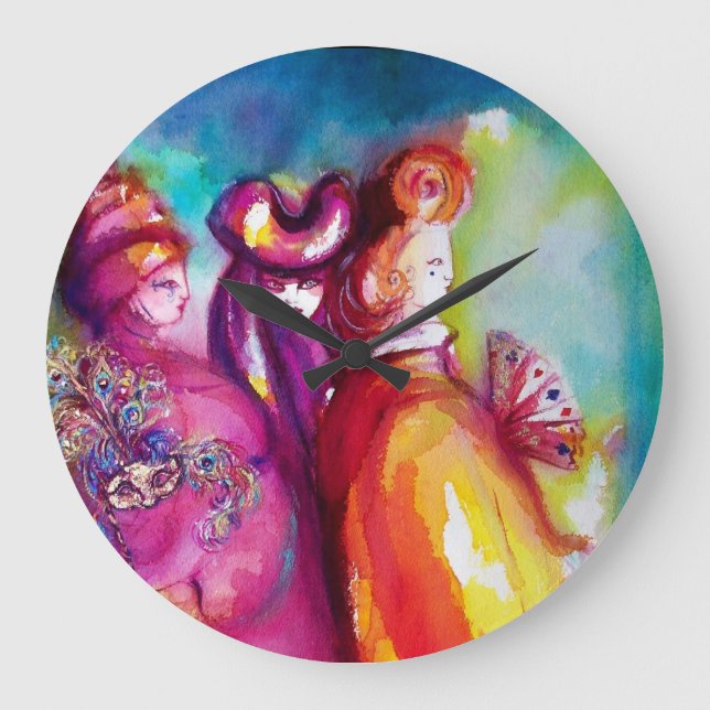 Grande Horloge Ronde THIRD MASK / mascarade de Venise (Recto)