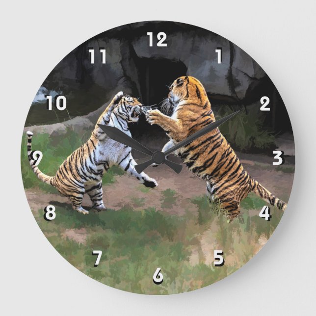 GRANDE HORLOGE RONDE TIGER TIGER (Recto)