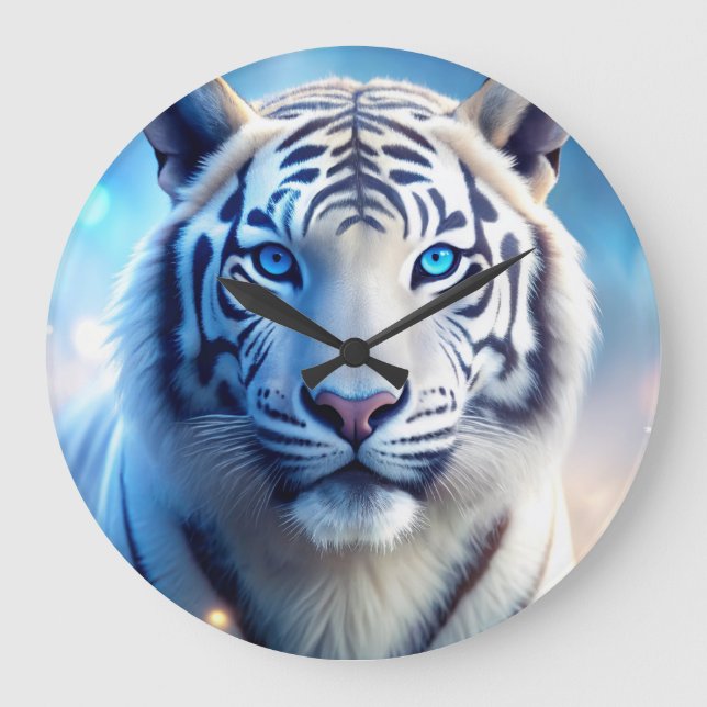 Grande Horloge Ronde Tigre blanc (Recto)