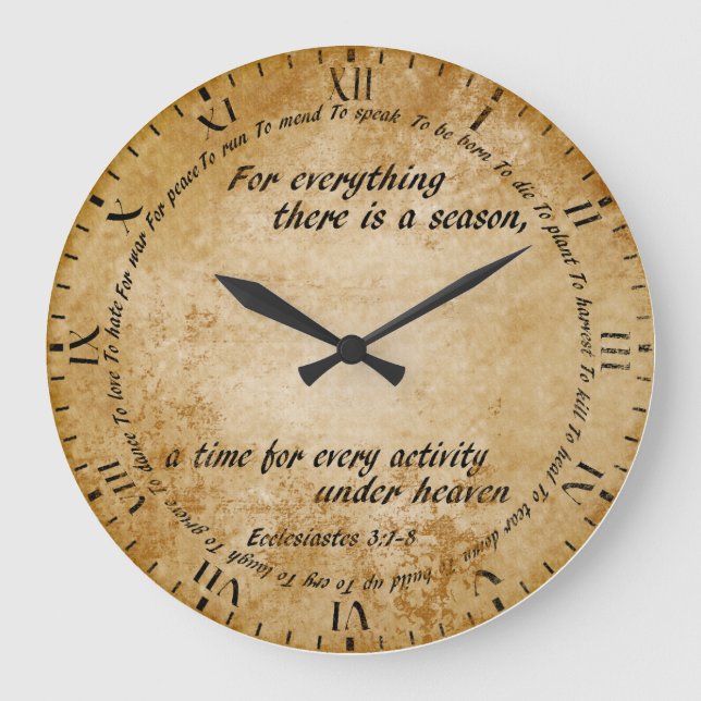 Grande Horloge Ronde Time For Everything (Recto)