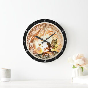 Grande Horloge Ronde Timepiece mystique de laine de fée