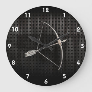 Grande Horloge Ronde Tir à l'arc frais