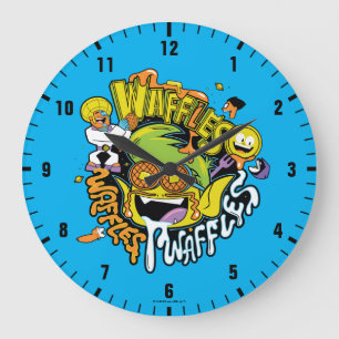 Grande Horloge Ronde Titans Ados, allez !   Beast Boy Waffles