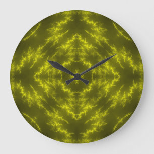 Grande Horloge Ronde Tonnerre électrique Neon brillant