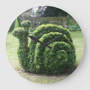 Grande Horloge Ronde Topiary snail cute