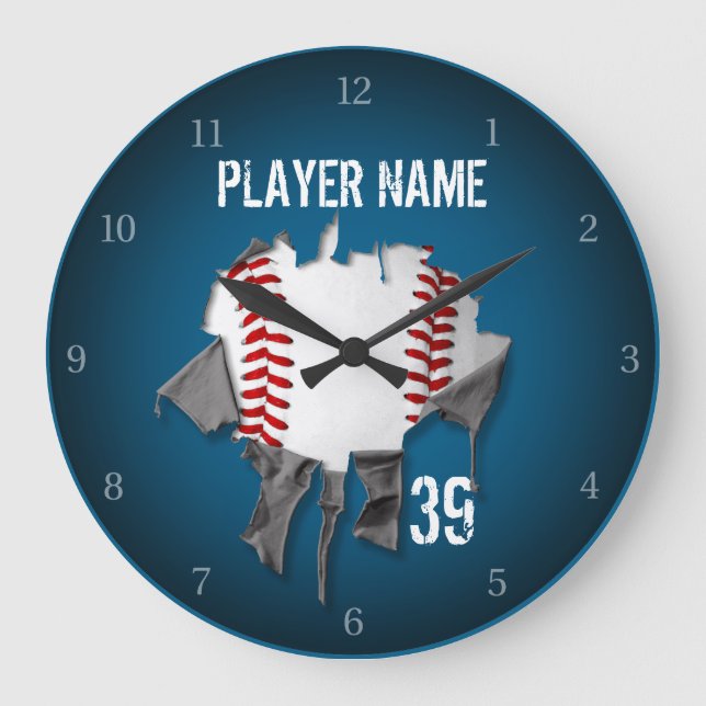 Grande Horloge Ronde Torn baseball large Clock (Recto)