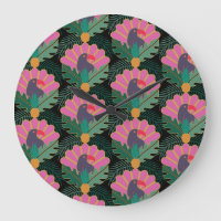 Toucans & ananas Tropical Art Déco