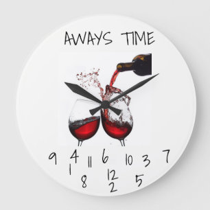 GRANDE HORLOGE RONDE **TOUJOURS LE TEMPS DU VIN** FERMETURE