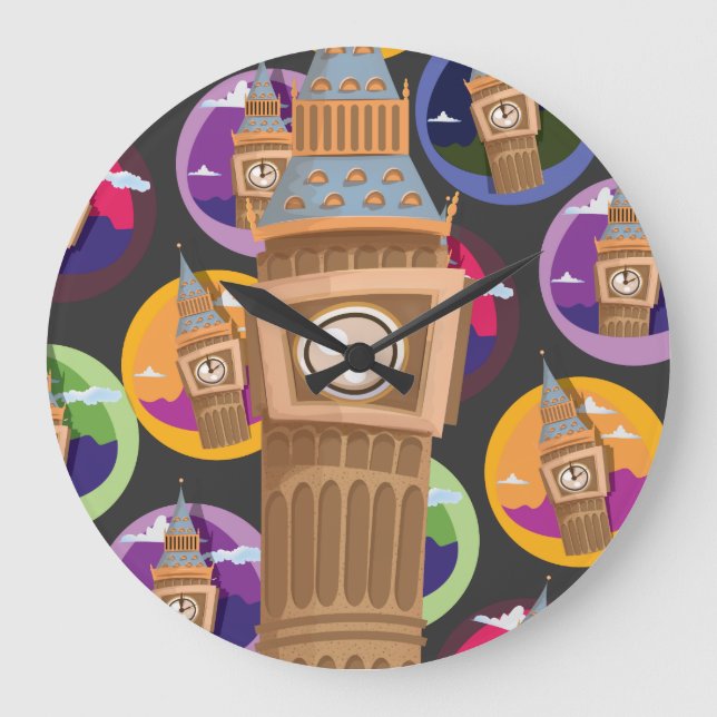 Grande Horloge Ronde Tour d'horloge Big Ben Westminster (Recto)