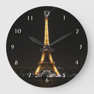 Grande Horloge Ronde Tour Eiffel Paris France