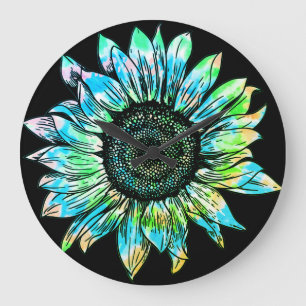 Grande Horloge Ronde Tournesol