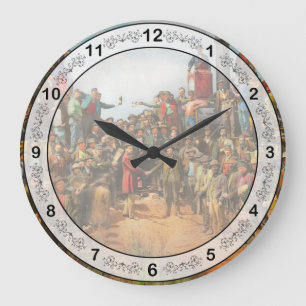 Grande Horloge Ronde Train - Civil - La photo champagne 1869