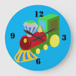 Grande Horloge Ronde train de jouets de couleur amusante