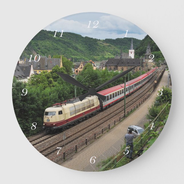 Grande Horloge Ronde Train de voyageurs à Saint-Goar (Recto)
