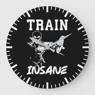 Grande Horloge Ronde Train fou - Anime Bodybuilding Gym entraînement