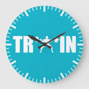 Grande Horloge Ronde TRAIN - motivation de gymnase