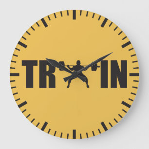 Grande Horloge Ronde TRAIN - Motivation Gym