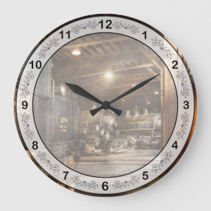 Grande Horloge Ronde Train - Prêt dans la rotonde