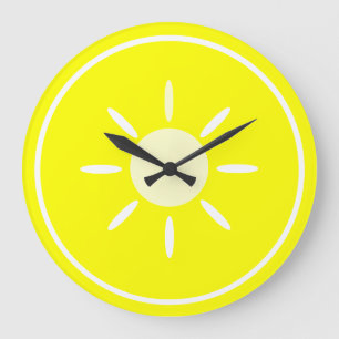 Grande Horloge Ronde Tranche de citron