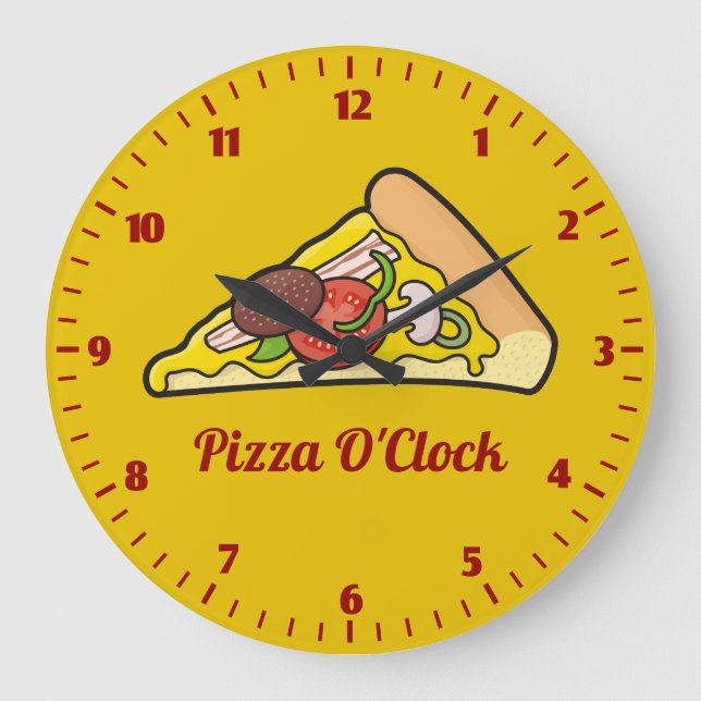 Grande Horloge Ronde Tranche de pizza (Recto)