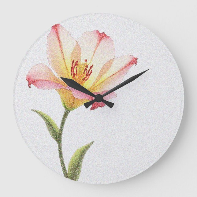 Grande Horloge Ronde Trio Pixel Bloom (Recto)