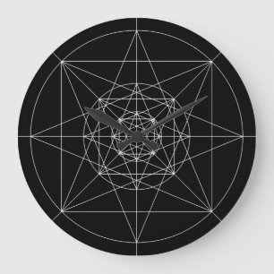Grande Horloge Ronde Troisième dimension Géométrie sacrée