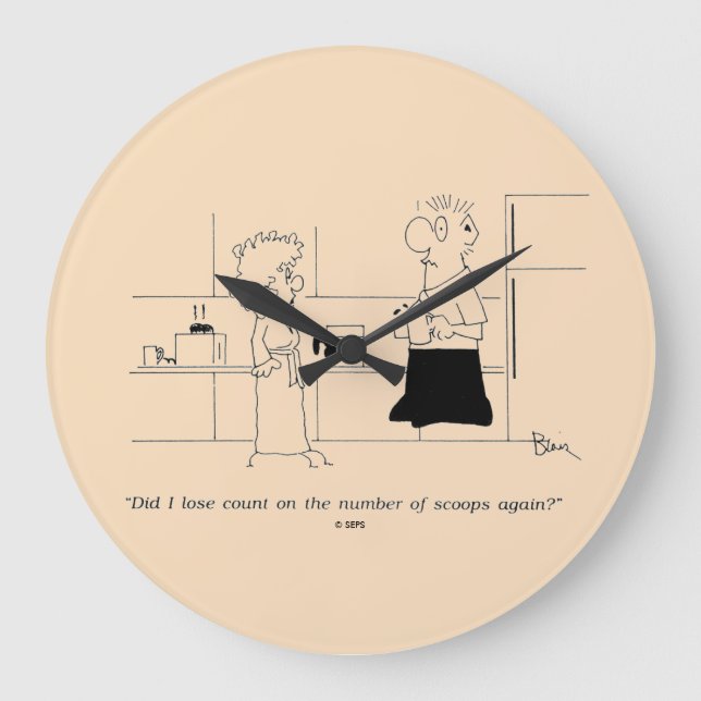 Grande Horloge Ronde Trop de café (Recto)